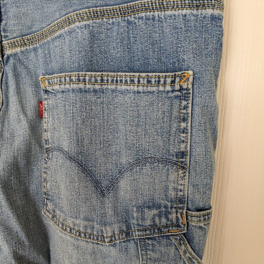 2000's era Levi's Loose Straight Carpenter Jeans - 33x32 - Med Wash - Picture 5 of 16